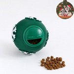 Игрушка-шар под лакомства &quot;Снежинка&quot;, 8 см, зелёная