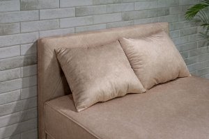 Кровать Беатрисс с низкой(0,85) спинкой 1,2  НПБ ромб + 2 подушки