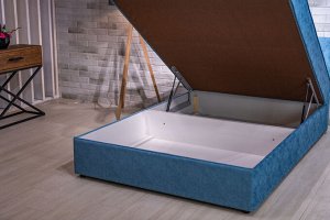 Кровать Беатрисс с низкой(0,85) спинкой 1,4  НПБ ромб + 2 подушки