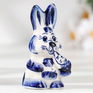 Сувенир "Кролик ДжоДжо", высота 7 см, гжель