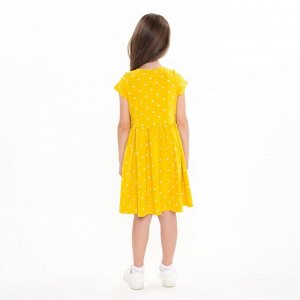 Платье для девочки, цвет жёлтый, рост 104