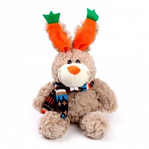 Мягкая игрушка «Кролик в шарфе», 17 см