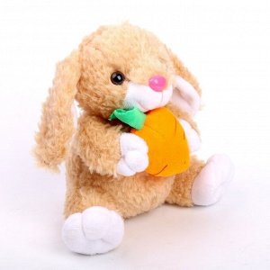 Мягкая игрушка «Кролик с морковкой», 17 см