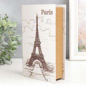 Сейф-книга дерево кожзам "Париж. Ретро" 21х13х5 см