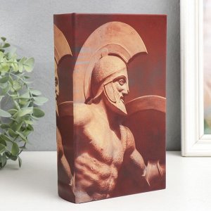 Сейф-книга дерево кожзам "Древнегреческий воин" 21х13х5 см