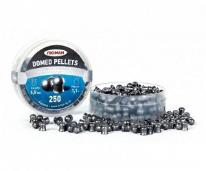 Пуля пневм. "Domed pellets", 1,1 г. 5,5 мм. (250 шт.) (36 в упаковке)