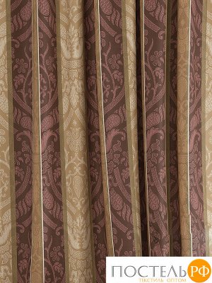Комплект штор. 'Жорж (коричнево-золотой)', Портьера 145х260 см. — 2 шт., 950131