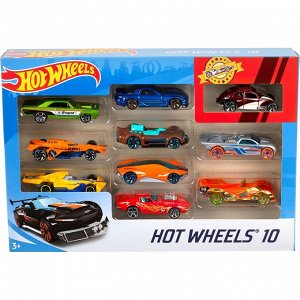 Подарочный набор Хот Вилс / Hot Wheels - Базовые машинки (10 шт.) в ассортименте
