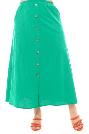 Юбка-9637 Длина платья: Французская длина; Материал: Хлопок; Цвет: Зеленый; Фасон: Юбка; Параметры модели: Рост 168 см, Размер 54
Юбка жатая с пуговками зеленая

        &nbsp; &nbsp; Стильная юбка и