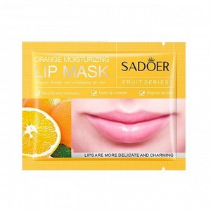 SADOER, Увлажняющая маска для губ с экстрактом Апельсина Orange Moisturizing Lip Mask, 8 гр