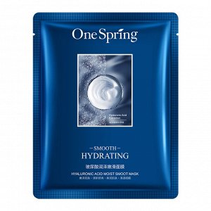 One Spring, Маска для лица Увлажняющая с Гиалуроновой кислотой Smooth Hydrating Mask, 25г