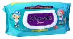 МАNEKI Салфетки влажные Kaiteki детские с экстрактом Алоэ Вера 60шт. WT494 /24/
