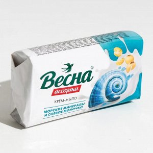 Т/М "Весна" АССОРТИ морские минералы и соевое молочко 90гр /72/арт.6206