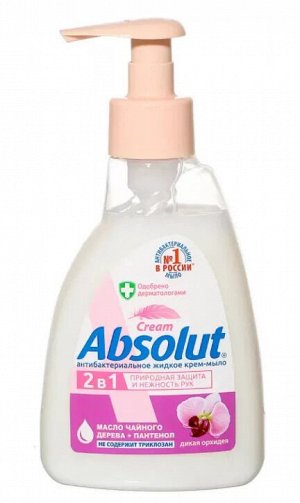 Ж/мыло Absolut CREM 2в1 Дикая орхидея 250гр диспенс /15/ 5109