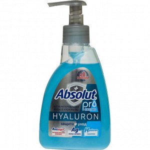 Ж/мыло Absolut PRO Серебро+гиалурон  250гр диспенс /15/ 5195