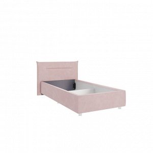 Кровать Альба с орт. основанием 900х2000 нежно-розовый (велюр)