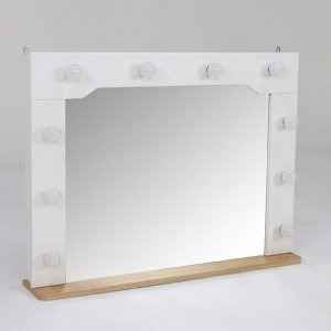 Зеркало Кристабель-9 без ламп 900х150х680 дуб ирландский/белый матовый