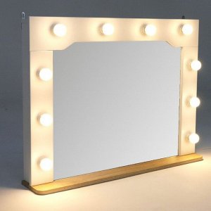 Зеркало Кристабель-9 без ламп 900х150х680 дуб ирландский/белый матовый