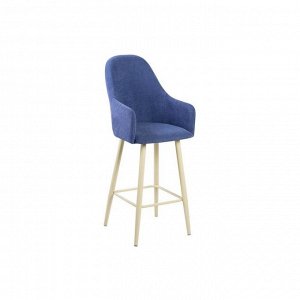Барный стул Дэгни Инфинити 10 синий/ Хард металл Бежевый
