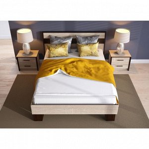 Кровать «Эшли» без ПМ, 160 ? 200 см, без основания, цвет венге / дуб сонома