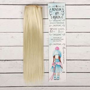 Волосы - тресс для кукол «Прямые» длина волос: 25 см, ширина: 100 см, цвет № 88