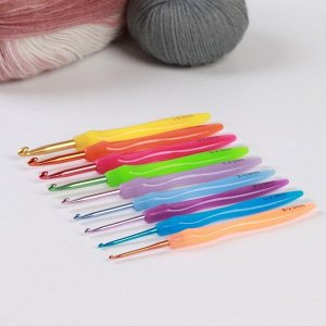 Арт Узор Набор крючков для вязания, d = 2-6 мм, 17 см, 9 шт, цвет разноцветный