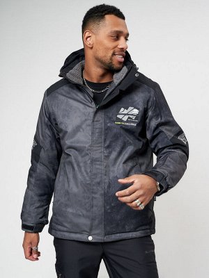 Горнолыжна куртка мужская темно-серого цвета 78601TC
