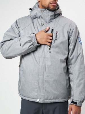 Спортивная куртка мужская зимняя светло-серого цвета 78016SS