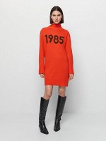 Короткое шерстяное трикотажное платье