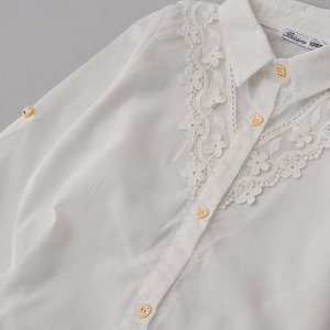 Блузка школьная для девочки, цвет кремовый