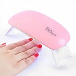 Гибридная мини-лампа для полимеризации гель-лака UV LED SUN MINI, Акция! Розовый