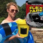 Сверхсильная клейкая лента Flex Tape 4&quot; (10х152 см)