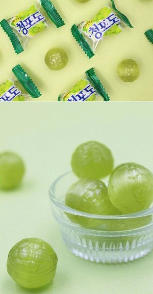 Lotte Green Grape Candy - Карамель леденцовая, Виноград 153гр.