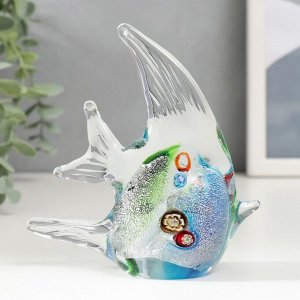 Фигурка стекло «Рыбка многоцветная», под муранское, 3x11x10 см, МИКС