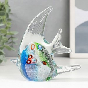 Сувенир стекло "Рыбка многоцветная" под муранское стекло МИКС 3х11х10 см
