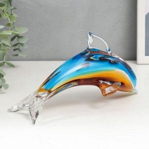 Сувенир стекло "Дельфин" МИКС 11,5х20 см