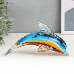 Сувенир стекло "Дельфин" МИКС 11,5х20 см