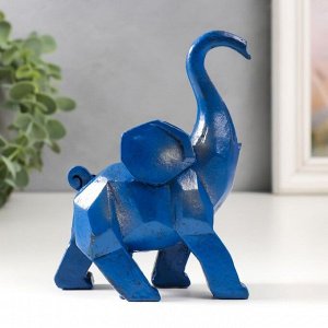 Сувенир полистоун "Синий слон" 4,5х10х12,3 см