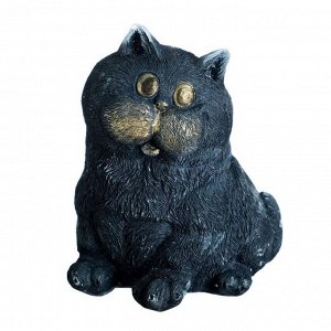 Фигура "Кот сидит" серо-голубой, 10х9х11см