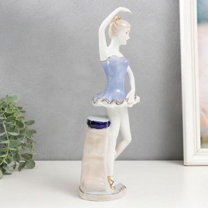 Сувенир керамика "Балерина в голубой пачке" 30 см