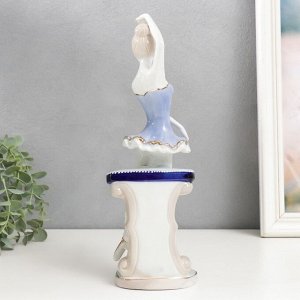 Сувенир керамика "Балерина в голубой пачке" 30 см