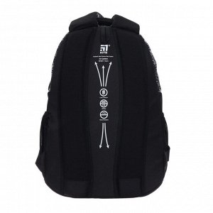 Рюкзак молодёжный Kite Education teens, 45 х 32 х 14 см, эргономичная спинка, чёрный/серый
