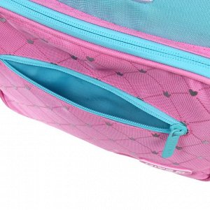 Рюкзак школьный Kite Education Charming Crown, 38 х 27 х 13 см, эргономичная спинка, бирюзовый/розовый