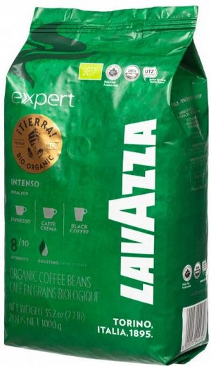 Кофе в зернах Lavazza Tierra Bio Organic Expert 100% арабика 1 кг