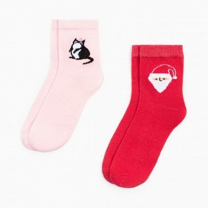 Набор новогодних женских носков KAFTAN &quot;Gift&quot; р. 36-40 (23-25 см), 2 пары
