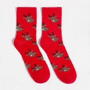 Новогодний подарочный набор KAFTAN Happy NY, носки р, 36-39 (23-25 см), бомбочка для ванн