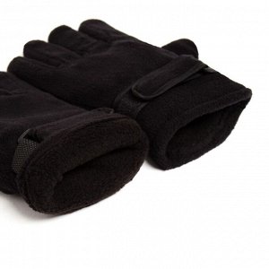 Перчатки женские MINAKU, двухслойные, цв. чёрный, р-р 24 см