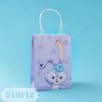 Подарочный пакет &quot;Purple Rabbit&quot; 21x15x10 см