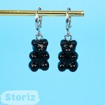 Серьги &quot;Bears&quot; черные