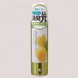 Освежитель воздуха аэрозоль Shoshugen Kobayashi для туалета Fresh Lemon лимонный 280мл